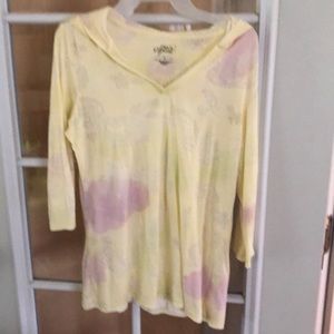 Ladies 3/4 sleeve hoodie